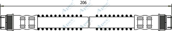 APEC BRAKING Тормозной шланг HOS3255